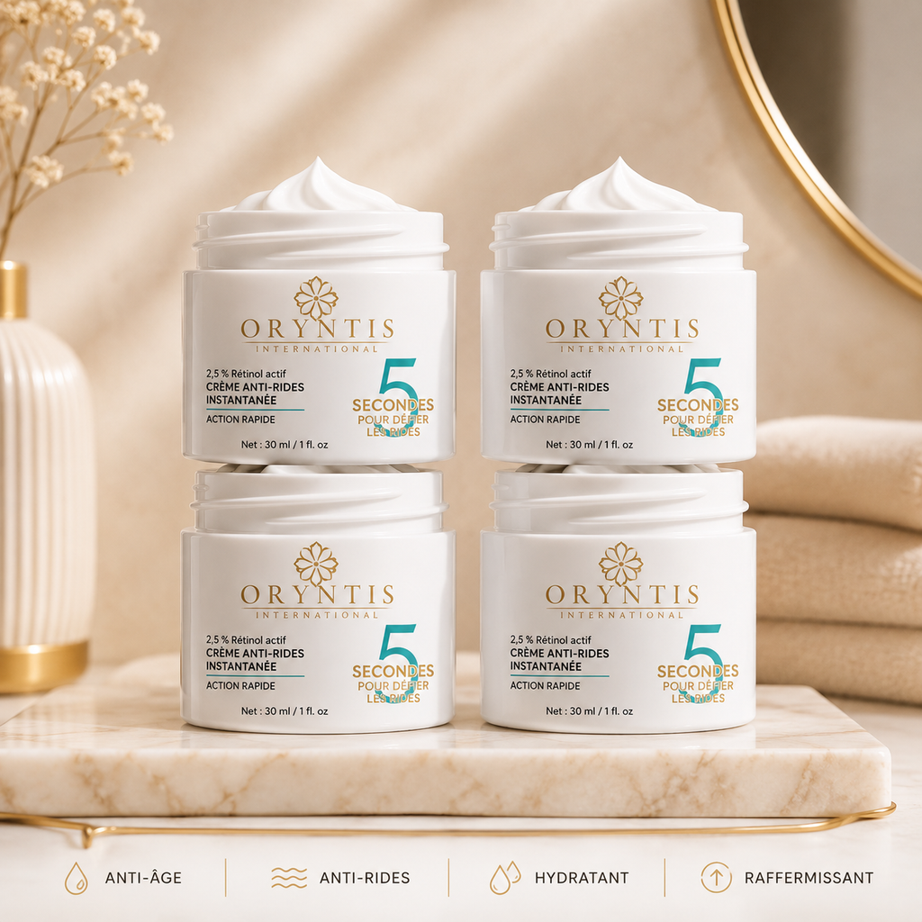Crème Anti-Rides Oryntis avec Brosse Nettoyante