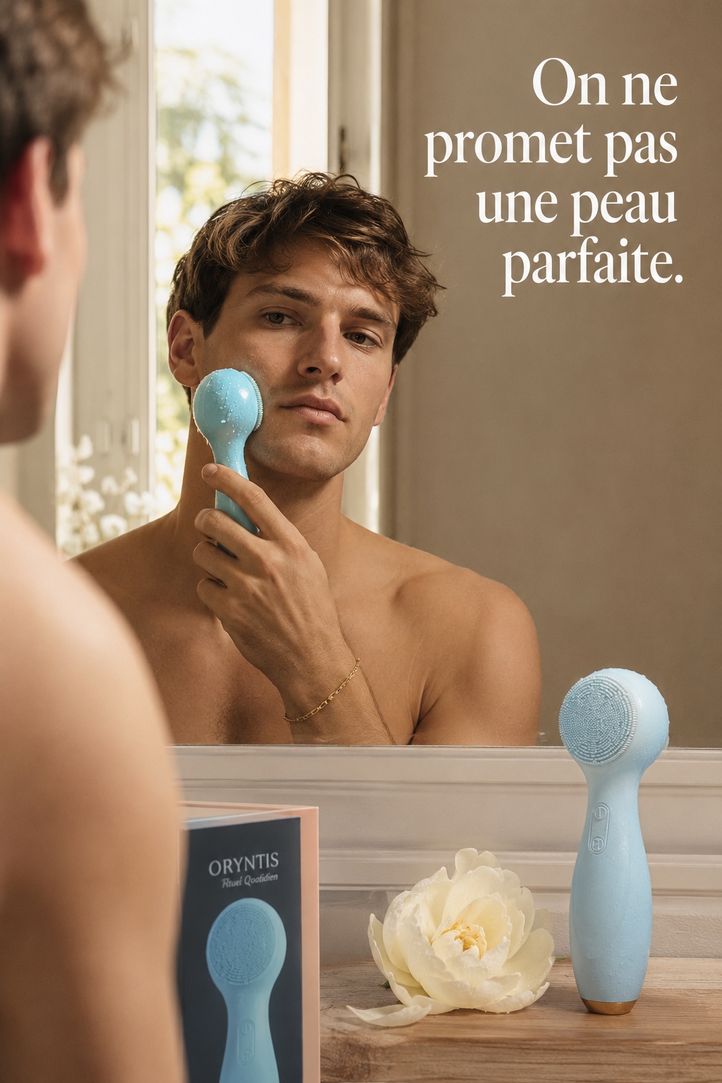 Brosse de Nettoyage du Visage Électrique — Rotation Chaude & Froide
