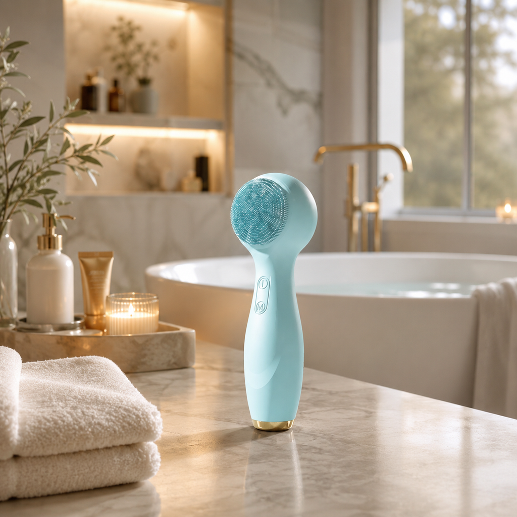 Brosse de Nettoyage du Visage Électrique — Rotation Chaude & Froide